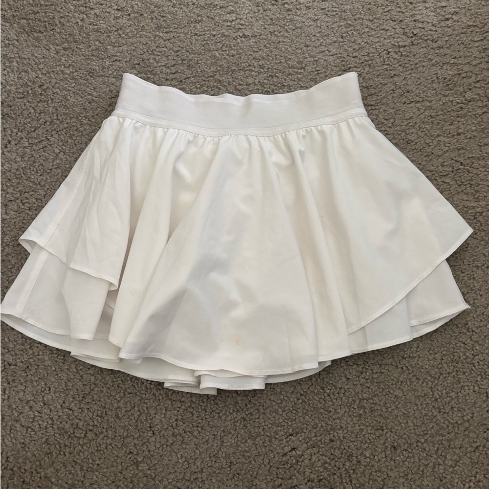 Lululemon Athletica White Mini Skirt